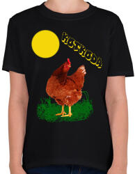 printfashion kotkoda - Gyerek póló - Fekete (13162805)