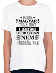 printfashion Minden magyar tudja - Gyerek póló - Fehér (7414716)