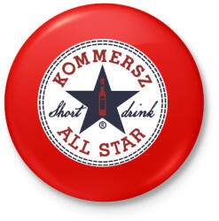 printfashion Kommersz ALL STAR - Kitűző, hűtőmágnes - Piros (3627595)