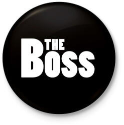 printfashion The Boss - Kitűző, hűtőmágnes - Fekete (3093718)
