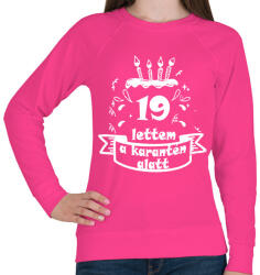 printfashion 19 lettem - Női pulóver - Fukszia (2496312)