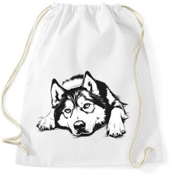 printfashion Husky Sziluett - Sportzsák, Tornazsák - Fehér (16725350)