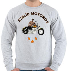 printfashion SZELÍD MOTOROS - Férfi pulóver - Sport szürke (1582603)