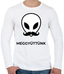 printfashion MEGGYÜTTÜNK 2 - Férfi hosszú ujjú póló - Fehér (10885175)