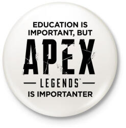 printfashion Apex Is Importanter (Black) - Kitűző, hűtőmágnes - Fehér (3079140)