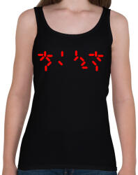 printfashion Predator visszaszámláló - Női atléta - Fekete (7576830)