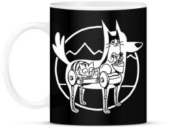 printfashion Doggo belülről - Bögre - Fekete (2015979)