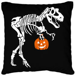 printfashion Halloween-i T-rex - Párnahuzat, Díszpárnahuzat - Fekete (16680084)