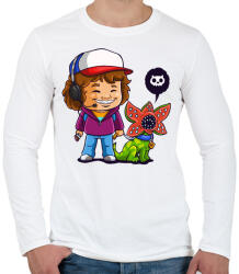 printfashion Dustin & Dart - Férfi hosszú ujjú póló - Fehér (3730980)