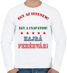 printfashion Fehérvár - Férfi pulóver - Fehér (2844605)