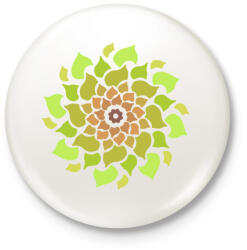 printfashion Tavaszi mandala - Kitűző, hűtőmágnes - Fehér (13396046)