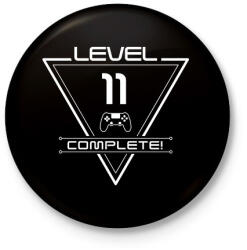 printfashion level-complete-11-white - Kitűző, hűtőmágnes - Fekete (3095416)