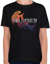 printfashion Final Fantasy XVI. - Gyerek póló - Fekete (15796124)