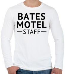 printfashion Bates Motel Staff - Férfi hosszú ujjú póló - Fehér (1872295)