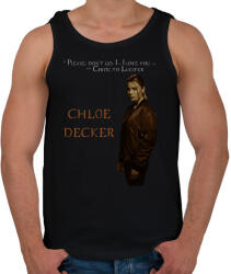 printfashion chloe decker - Férfi atléta - Fekete (2043901)