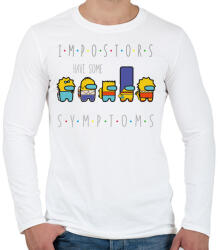 printfashion Among us - impostors have some symptoms - Férfi hosszú ujjú póló - Fehér (4241979)