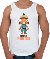 printfashion Fortnite - fishstick - Férfi atléta - Fehér (4116858)