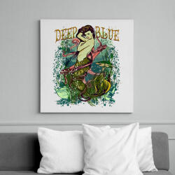 printfashion Sellő - Vászonkép - Fehér (6620916)