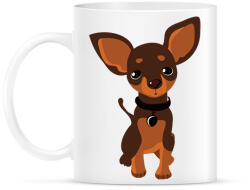 printfashion Chihuahua - Csivava - Bögre - Fehér (12071033)