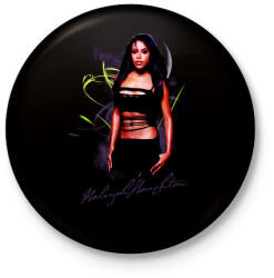 printfashion Aaliyah Haughton - Kitűző, hűtőmágnes - Fekete (3678126)