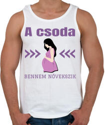 printfashion A csoda bennem növekszik - Férfi atléta - Fehér (15729261)