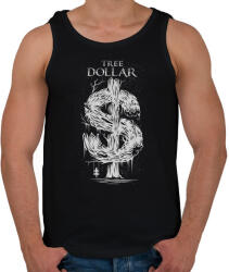 printfashion Dollár fa - szürke - Férfi atléta - Fekete (105838)