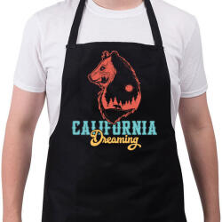 printfashion Medve - California Dreaming - Kötény - Fekete (4924520)