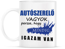 printfashion SZAKMÁS IGAZ autószerelő - Bögre - Fehér (16283376)