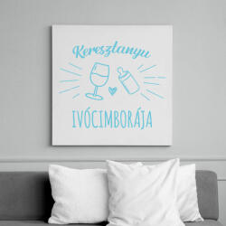 printfashion Keresztanyu ivócimborája - Vászonkép - Fehér (7113057)