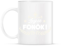 printfashion Legjobb főnök - Bögre - Fehér (788853)