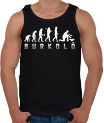printfashion Burkoló evolúció - Férfi atléta - Fekete (14699921)