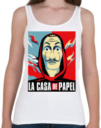 printfashion La Casa de papel - színes - Női atléta - Fehér (4679131)