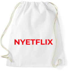 printfashion NYETFLIX - Sportzsák, Tornazsák - Fehér (10951901)