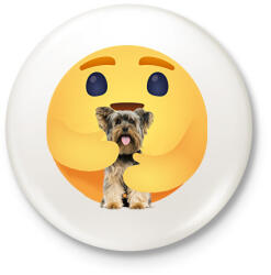 printfashion Yorkshire terrier - Kitűző, hűtőmágnes - Fehér (13043667)