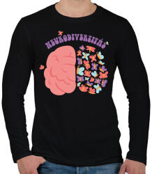 printfashion Neurodiverzitás - Férfi hosszú ujjú póló - Fekete (13246412)