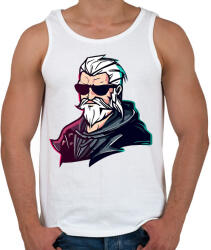 printfashion Geralt the witcher - Férfi atléta - Fehér (13351835)