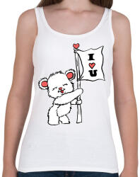 printfashion I LOVE U - Női atléta - Fehér (2183629)