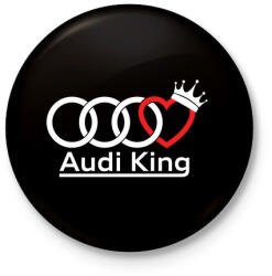 printfashion Audi Király - Kitűző, hűtőmágnes - Fekete (3100795)
