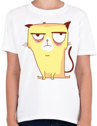 printfashion Grumpy cat - Gyerek póló - Fehér (3292379)