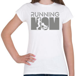 printfashion Running mom - Női póló - Fehér (13698061)