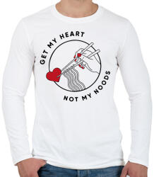 printfashion Get my heart - Férfi hosszú ujjú póló - Fehér (13362509)