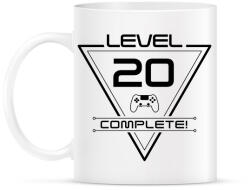 printfashion level-complete-20-black - Bögre - Fehér (1080355)