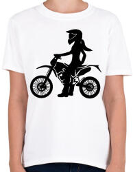 printfashion enduroscsaj - Gyerek póló - Fehér (2900066)