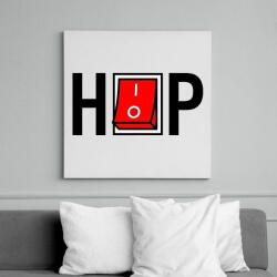 printfashion HIP-HOP - Vászonkép - Fehér (6630823)