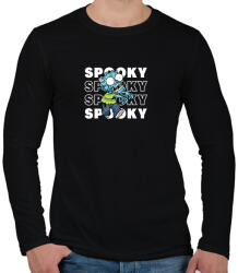 printfashion Spooky Halloween Zombie - Férfi hosszú ujjú póló - Fekete (14246098)