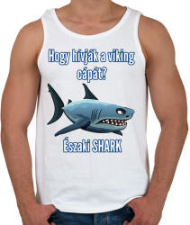 printfashion északi shark - Férfi atléta - Fehér (3396063)
