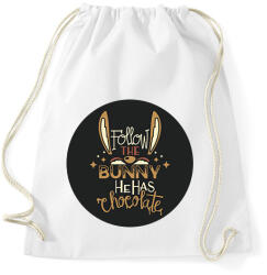 printfashion Follow the bunny - Sportzsák, Tornazsák - Fehér (6331349)