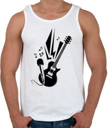 printfashion Music - Férfi atléta - Fehér (15574990)