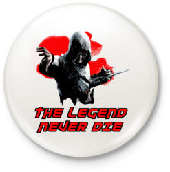 printfashion The legend never die - Kitűző, hűtőmágnes - Fehér (3080386)