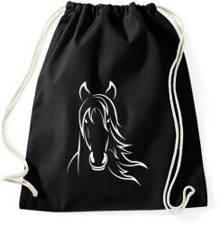 printfashion Ló minta - Sportzsák, Tornazsák - Fekete (5044489)